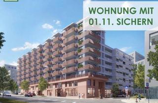 Wohnung mieten in Billy-Wilder-Promenade, 1030 Wien, Stilvolle Erstbezug Wohnung im Village im Dritten, große 3 Zimmer Wohnung mit Balkon & Grünblick