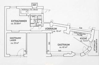 Geschäftslokal mieten in 1090 Wien, Unbefristete Hauptmiete! Tolle Chance zur Verwirklichung Ihres Gastrokonzeptes - vollausgestattetes Lokal mit Lager, Schanigartenoption!