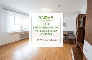Wohnung kaufen in 9020 Klagenfurt, Helle 3-Zimmerwohnung mit Loggia und Carport in Welzenegg