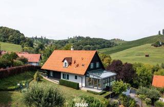 Einfamilienhaus kaufen in 8461 Ratsch an der Weinstraße, Sie suchen ein stilvolles Zuhause an der Weinstraße mit Fernblick, Wellnessbereich und eigenem Weinkeller? Dann sollten Sie sich diese besondere Immobilie unbedingt ansehen!