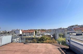 Maisonette mieten in 1040 Wien, Wien - 4.Bezirk: Exklusives-Penthaus mit Charmantem Wohnambiente, Großzügiger Dachterrasse, 2 Parkplätzen und Spektakulärem Panoramablick Über die Stadt! Jetzt Mieten!