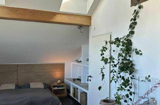 Wohnung kaufen in 5026 Salzburg, Charmante Atelier- oder 2 Zimmerwhg - DG - Salzburgblick - Gemauerter Kaminofen - Sichtdachstuhl