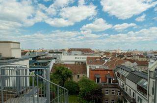 Gewerbeimmobilie kaufen in 1150 Wien, Dachgeschosswohnung mit großer Terrasse und Büro/Praxis/CoWorking Space Paket !