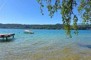Wohnung kaufen in 9220 Velden am Wörther See, Wörtherseewohnung mit privatem Seezugang und traumhaftem Seeblickgarten