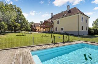 Haus mieten in 2111 Seebarn, Landhausanwesen mit Pool, Gästehaus, Einliegerwohnung und parkähnlichem Garten