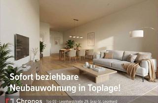 Wohnung kaufen in Leonhardstraße, 8010 Graz, Sofort beziehbare Neubauwohnung in St.Leonhard! Direkt vom Bauträger!