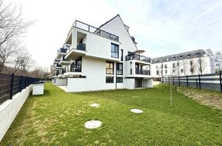 Wohnung kaufen in Platzergasse, 1210 Wien, ANLEGER/EIGENNUTZER! 3 ZIMMER NEUBAUWOHNUNG MIT RIESIGEM GARTEN IN RUHIGER LAGE NÄHE MARCHFELDKANAL!