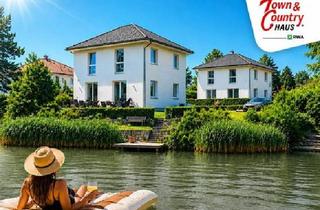 Villen zu kaufen in 2333 Leopoldsdorf, Haus am See in Leopoldsdorf bei Wien - Exklusive Stadtvilla mit privatem Seezugang