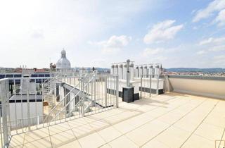 Penthouse mieten in 1070 Wien, Penthouse-Wohnung mit 2 Terrassen