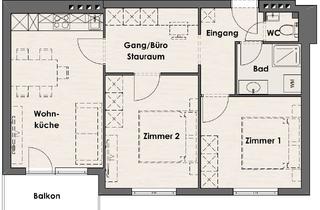 Wohnung mieten in Tiwagstraße 17, 6322 Kirchbichl, Sanierte 58m2 große 2,5 Zimmerwohnung