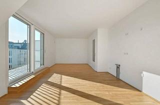 Wohnung kaufen in 1210 Wien, HOCH HINAUS >> Vorsorgewohnung im 1. Dachgeschoss mit Terrasse >> klimatisierter 2-Zimmer Wohntraum mit Top Anbindung