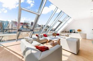Maisonette kaufen in 1010 Wien, Exklusives Penthouse mit Dachgarten und Karlskirchenblick in Bestlage des 4. Wiener Gemeindebezirks