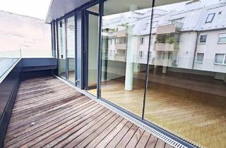 Wohnung mieten in Heumühlgasse, 1040 Wien, NASCHMARKT, HEUMÜHLGASSE, klimatisierte 100 m2 Dachgeschoß mit 12 m2 Terrasse, 3 Zimmer, Wohnküche, Wannenbad, Parketten