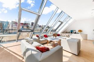 Maisonette kaufen in 1010 Wien, Exklusives Penthouse mit Dachgarten und Karlskirchenblick in Bestlage des 4. Wiener Gemeindebezirks