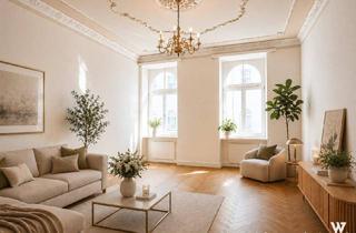 Wohnung kaufen in Wiedner Hauptstraße, 1050 Wien, Altbaujuwel mit prachtvollem Stuck – stilvolles Wohnen für Liebhaber klassischer Wiener Eleganz I Fußbodenheizung I Lift | Nähe Wiedner Hauptstraße