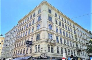 Wohnung mieten in Opernring, 1010 Wien, OPERNRING, STAATSOPER, 121 m2 Altbau, 3 Zimmer, Extraküche, Wannenbad, Parketten, 3. Liftstock