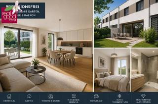 Wohnung kaufen in 1220 Wien, PROVISIONSFREIES TOWNHOUSE MIT EIGENGARTEN, TERRASSE & BALKON – WOHNEN WIE IM EIGENEN HAUS ++ Grundbuchgebühren-Befreiung !!