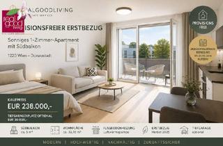 Wohnung kaufen in 1220 Wien, PROVISIONSFREIER ERSTBEZUG | Sonniges Single-Apartment mit Südbalkon nahe Hirschstettner Badeteich
