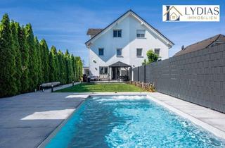 Doppelhaushälfte kaufen in 2325 Pellendorf, Traumhafte und sehr gepflegte Doppelhaushälfte mit Garten, Pool und vielen Extras – Top-Lage – exklusiver Badeteichzugang nur für Bewohner!