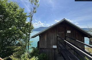 Haus kaufen in 5311 Innerschwand, Badehütte am Eigengrund mit direktem Seezugang und Baugrundstück am Südufer des Mondsees