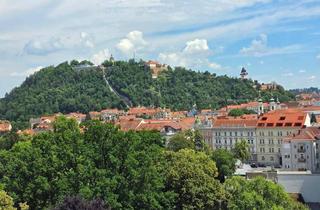 Wohnung mieten in Strauchergasse, 8010 Graz, * * * ENTZÜCKENDE SINGLEWOHNUNG mit DIREKTEM SCHLOSSBERGBLICK... ALLE UNIS GUT ERREICHBAR (!)... STADTBLICK-DACHTERRASSE zum MITBENÜTZEN * * *