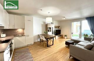 Wohnung mieten in Am Langen Felde, 1220 Wien, Moderne 3-Zimmer-Gartenwohnung mit Terrasse, Loggia & Tiefgaragenplatz in 1220 Wien