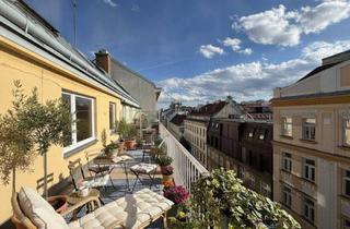Wohnung kaufen in 1070 Wien, Über den Dächern Wiens – Attraktive 2 bis 3-Zimmer-Wohnung mit 25m² Terrasse im 7. Bezirk!