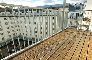 Wohnung mieten in Pilgramgasse, 1050 Wien, Traum-Balkon / Dachgeschoss ohne Schrägen / Naschmarkt um´s Eck / U-Bahn vor der Türe / 3 Zimmer perfekt aufgeteilt! Einfach WOW! HIP und TRENDY die Gegend - Magisch schön das Altbauhaus!