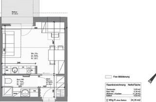 Wohnung mieten in Wickenburggasse 26 U. 28./18-R, 8010 Graz, Charmante 1-Zi Wohnung mit Balkon in Graz, Zentral, Modern, Nur 519,50 € Miete!