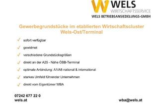 Grundstück zu kaufen in 4600 Wels, Gewerbegrundstücke im OÖ Zentralraum (Gewerbezone Wels-Ost/Terminal) - verschiedene Größen verfügbar - - - Reden Sie mit uns!