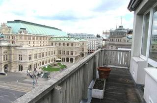 Wohnung kaufen in 1010 Wien, NÄHE OPER – 4 ZIMMER DACHGESCHOSSAPARTMENT MIT RUNDUM-DACHTERRASSE