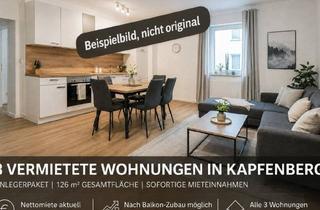 Wohnung kaufen in 8605 Kapfenberg, Anlegerpaket: 3 Vermietete Wohnungen in Kapfenberg - Solide Mieteinnahmen ab Übernahme
