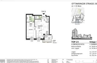 Wohnung kaufen in Ottakringer Straße 26/23, 1170 Wien, Moderne 2-Zimmer-Wohnung mit Loggia - Nachhaltiges Wohnen Beim Yppenplatz