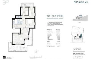 Wohnung kaufen in 1230 Wien, Familienhit! Lichtdurchflutete 4-Zimmer-Dachgeschosswohnung zu verkaufen!