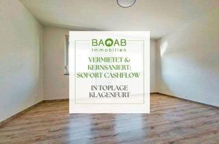 Wohnung kaufen in 9020 Klagenfurt, Sanierte 2-Zimmer-Wohnung in Toplage – vermietet oder bezugsfrei!