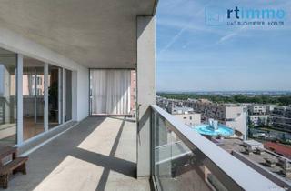 Penthouse kaufen in 1100 Wien, Himmelblau überall, 102 m² mit über 23m² Loggia auf 3,5 Zimmern. Atemberaubender Ausblick soweit das Auge reicht!