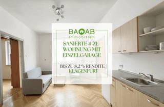 Wohnung kaufen in 9020 Klagenfurt, SANIERTE 4-ZI.-WOHNUNG MIT EINZELGARAGE | BIS ZU 8,2 % RENDITE | KLAGENFURT
