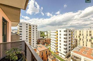 Wohnung mieten in 1020 Wien, Provisionsfrei: Apartment beim Grünareal „Freie Mitte“ - Teilmöbliert, Deckenkühlung, Panoramabalkon, Gym!