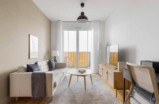 Wohnung mieten in Leopold-Böhm-Straße, 1030 Wien, Traumblick über Wien, 27. Stock Q-Tower mit Gym, Interspar & Lounges, 3 Zimmer + Balkon, U-Bahn (VIE281)