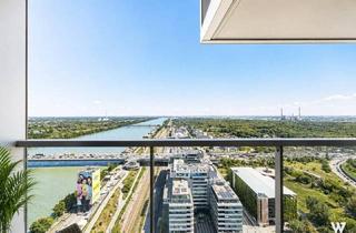 Wohnung kaufen in 1020 Wien, Exklusive Luxuswohnung im Marina Tower mit ca. 83 m² NF I Südwest-Ausrichtung I Loggia & spektakulärem Blick über Wien I U2 Station