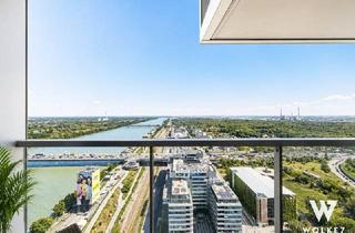 Wohnung kaufen in 1020 Wien, Exklusive Luxuswohnung im Marina Tower mit ca. 83 m² NF I Südwest-Ausrichtung I Loggia & spektakulärem Blick über Wien I U2 Station