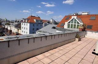 Wohnung mieten in Karolinengasse 28, 1040 Wien, herrliche Dachterrassenwohnung mit Traumblick über die Dächer Wiens bis Karlskirche und Stephansdom unweit Belvedere! *klimatisiert*