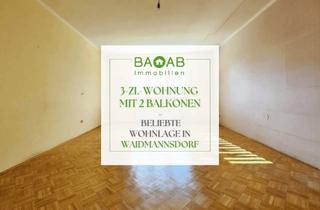Wohnung kaufen in 9020 Klagenfurt, 3-ZI.-WOHNUNG MIT 2 BALKONEN | BELIEBTE WOHNLAGE IN WAIDMANNSDORF