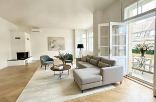 Wohnung mieten in Rochusmarkt, 1030 Wien, ERSTBEZUG NACH GENERALSANIERUNG! Repräsentative 4-Zimmer Altbauwohnung mit Kamin & Balkon nahe Wien Mitte/1030!