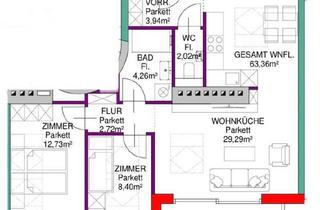 Wohnung kaufen in 1100 Wien, Moderne 3-Zimmer-Dachgeschosswohnung mit Balkon