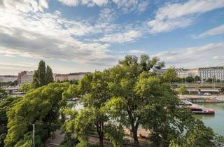 Wohnung mieten in Donaukanal, 1020 Wien, 1020! Moderne 4-Zimmer-Dachgeschosswohnung mit traumhaftem Weitblick am Donaukanal!
