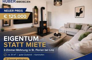 Wohnung kaufen in 4490 Sankt Florian, NEUER PREIS: € 125.000 – EIGENTUM STATT MIETE IN ST. FLORIAN