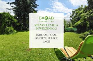 Villen zu kaufen in 9020 Klagenfurt, STILVOLLE VILLA IN WELZENEGG | INDOOR-POOL | GARTEN | RUHIGE LAGE