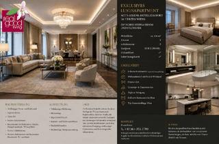 Wohnung kaufen in 1010 Wien, Exklusives Luxusapartment mit 5-Sterne-Hotelkomfort im Herzen Wiens ! ++ Wellness und Conciergeservice, Voll möbliert