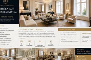 Wohnung kaufen in Stephansdom, Stephansplatz, Parkring, Stadtgarten, 1010 Wien, Luxusresidenz mit 420 m² im 5-Sterne-Hotel,8 Zimmer, 6 Schlafzimmer mit Bad En Suite + Concierge & Wellness in Top-Lage von Wien